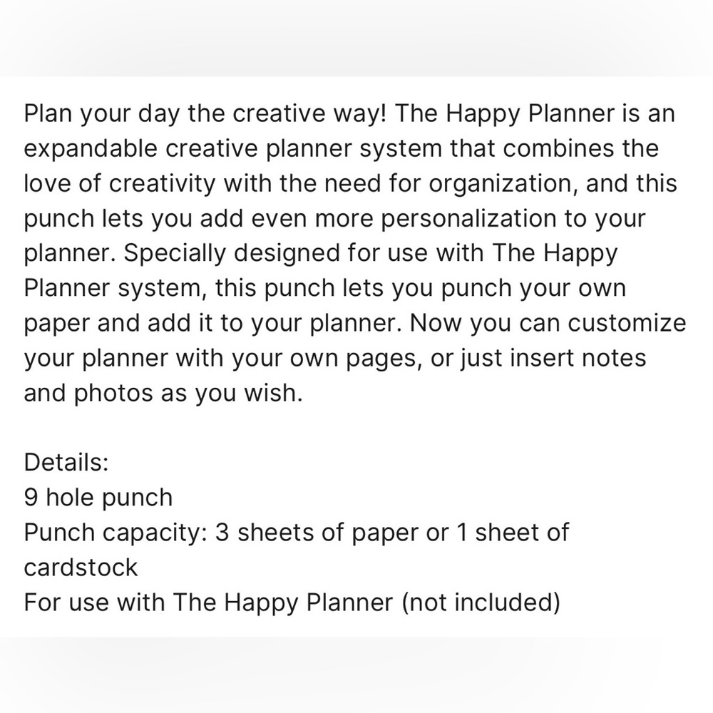 Create 365 The Happy Planner Hole Punch Preowned - Picture 8 of 9